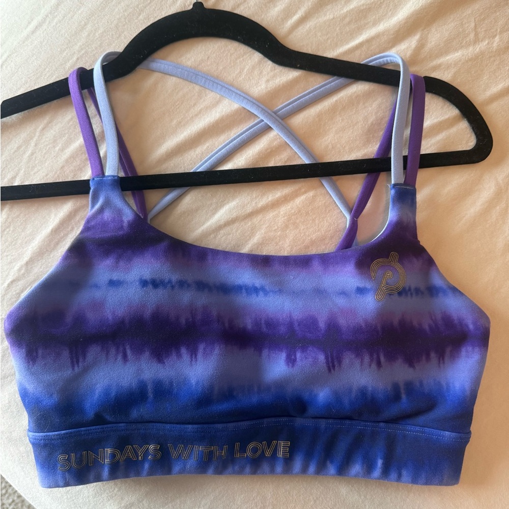 Purple Tie-Dye Sports Bra